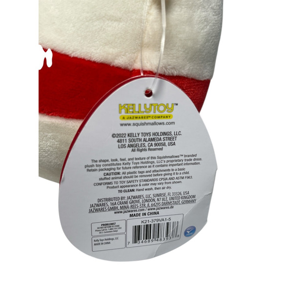 Squishmallows Penelope The Valentine Red Panda Bear 5” Plush Toy NWT 2022 - Picture 6 of 7